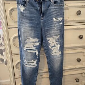 American Eagle Outfitters Next Level Stretch Jeans - Blue